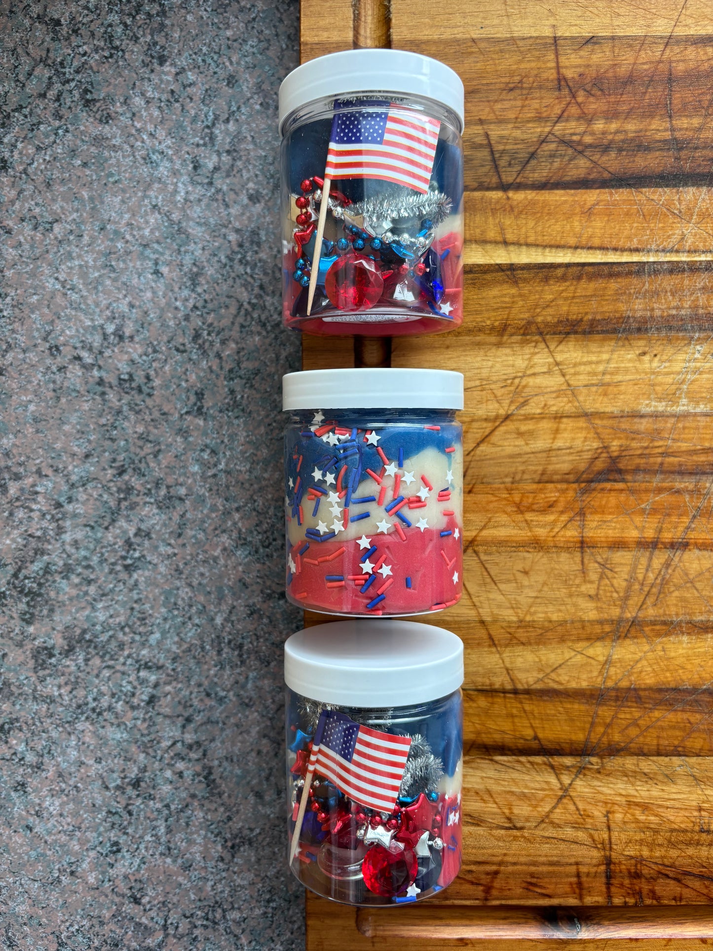 Patriotic To-Go Play Dough