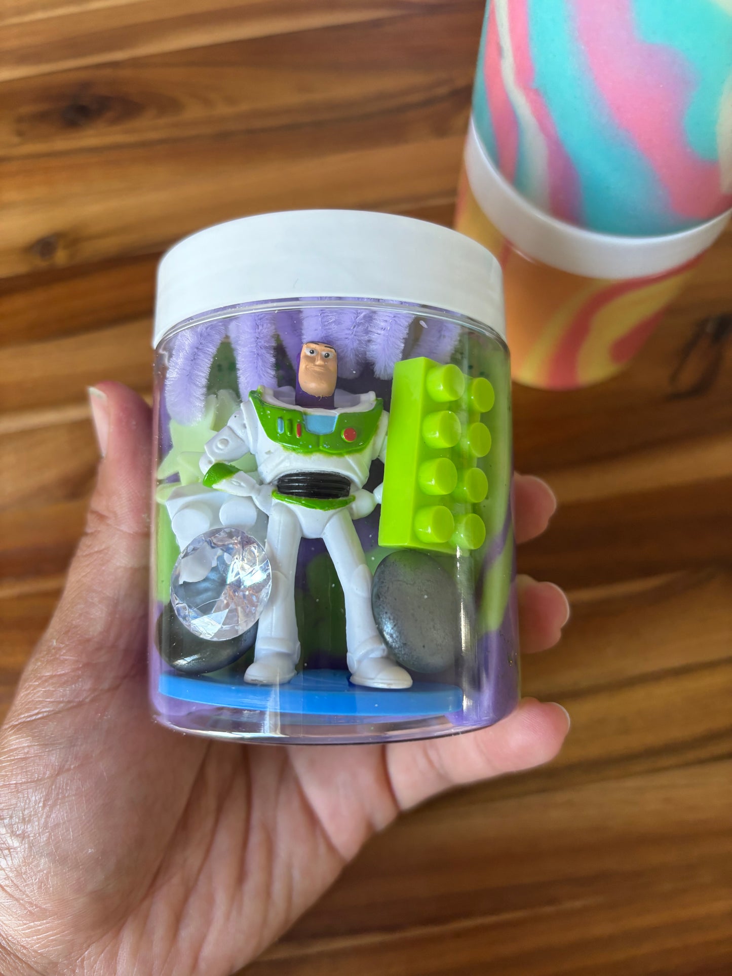 New friend play dough jars