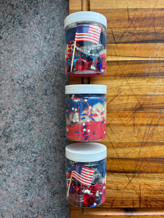 Patriotic To-Go Play Dough